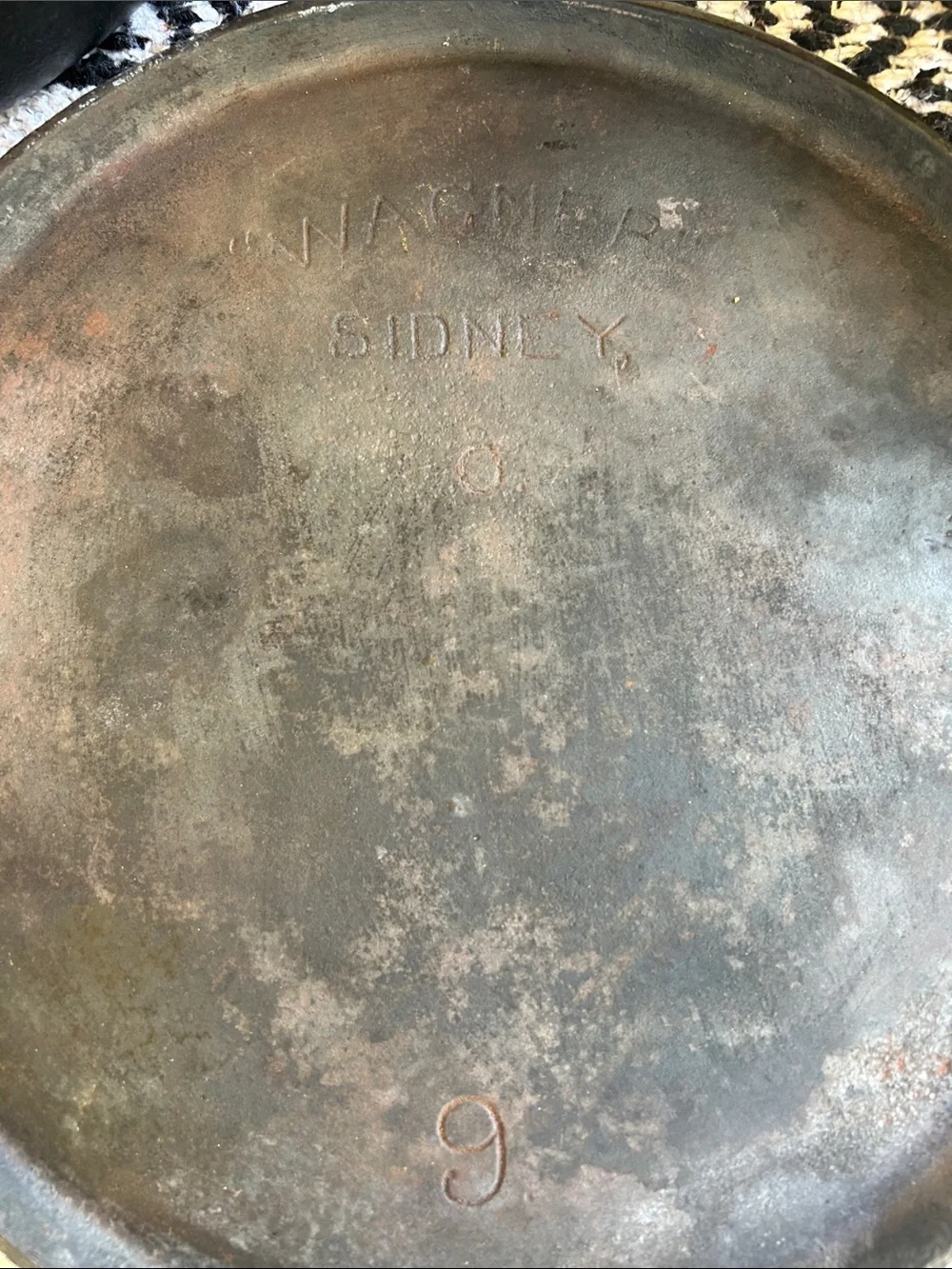 3pc cast iron vintage skillet set